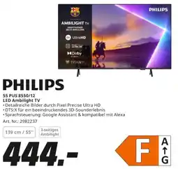 MediaMarkt PHILIPS 55 PUS 8550/12 LED Ambilight TV Angebot