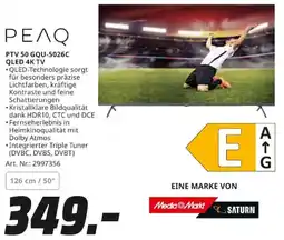 MediaMarkt PEAQ PTV 50 GQU-5026C QLED 4K TV Angebot