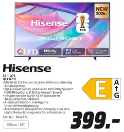 MediaMarkt Hisense 55" Q7S QLED-TV Angebot