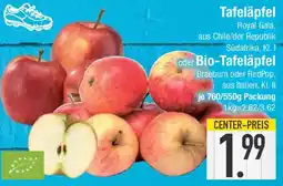 E-Center Tafeläpfel oder Bio-Tafeläpfel Angebot