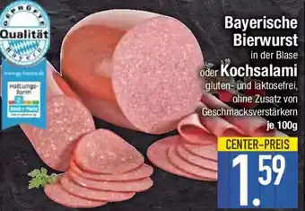 E-Center Bayerische Bierwurst oder Kochsalami Angebot