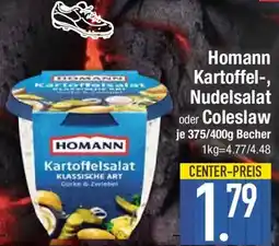 E-Center Homann Kartoffel-, Nudelsalat oder Coleslaw Angebot