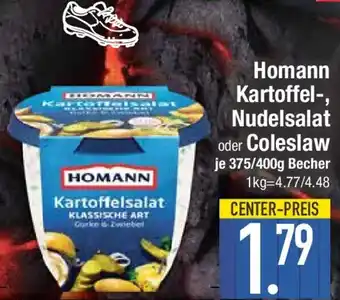 E-Center Homann Kartoffel-, Nudelsalat oder Coleslaw Angebot