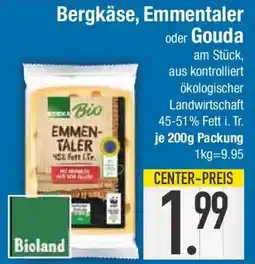 E-Center Bergkäse, Emmentaler oder Gouda Angebot
