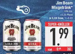 E-Center Jim Beam Mixgetränk Angebot