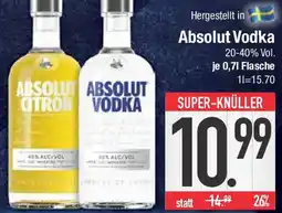 E-Center Absolut Vodka Angebot