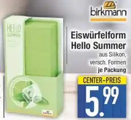E-Center birkmann Eiswürfelform Hello Summer Angebot