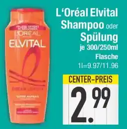 E-Center L'Oréal Elvital Shampoo oder Spülung Angebot