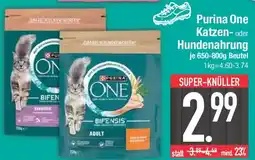 E-Center Purina One Katzen- oder Hundenahrung Angebot