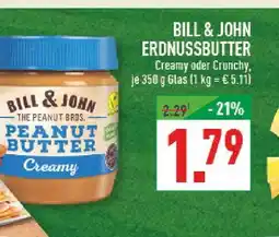 Marktkauf Bill & john erdnussbutter creamy Angebot
