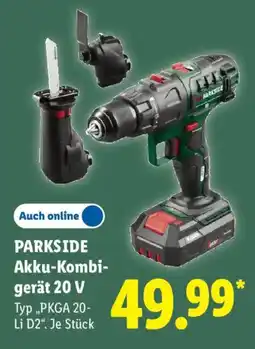 Lidl PARKSIDE Akku-Kombigerät 20 V Angebot