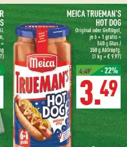 Marktkauf Meica trueman's hot dog original Angebot