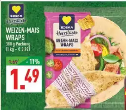 Marktkauf Edeka weizen-mais wraps Angebot