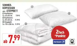 Marktkauf Sommer-kopfkissen ca. 40 x 80 cm Angebot