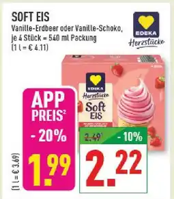 Marktkauf Edeka herzstücke soft eis Angebot