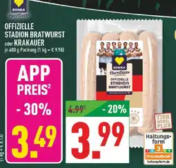 Marktkauf Edeka herzstücke offizielle stadion bratwurst Angebot
