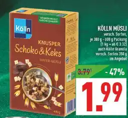Marktkauf Kölln knusper schoko&keks hafer-müsli Angebot