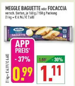 Marktkauf Meggle baguette oder focaccia Angebot
