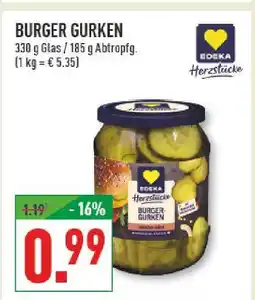 Marktkauf Edeka herzstücke burger gurken Angebot