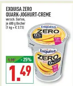 Marktkauf Exquisa zero quark-joghurt-creme Angebot