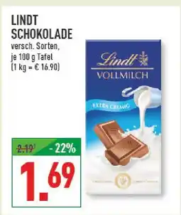 Marktkauf Lindt vollmilch extra cremig Angebot