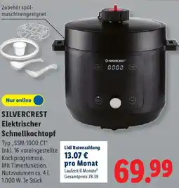Lidl SILVERCREST Elektrischer Schnellkochtopf Angebot