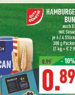 Marktkauf Gut & günstig hamburger bun Angebot
