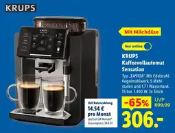Lidl KRUPS Kaffeevollautomat Sensation Angebot