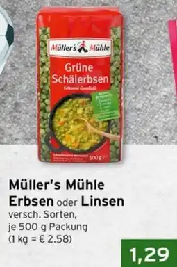 CAP Markt Müller's Mühle Erbsen oder Linsen Angebot