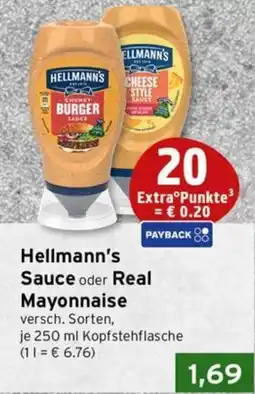 CAP Markt Hellmann's Sauce oder Real Mayonnaise Angebot