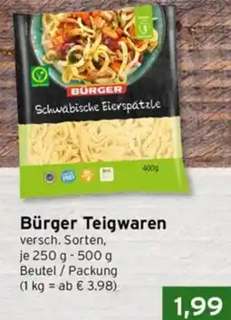 CAP Markt Bürger Teigwaren Angebot