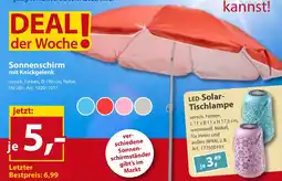 Sonderpreis Baumarkt Sonnenschirm mit Knickgelenk Angebot
