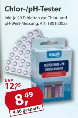 Sonderpreis Baumarkt medi POOL Chlor-/pH-Tester Angebot