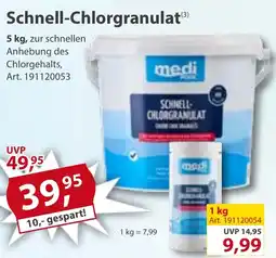 Sonderpreis Baumarkt medi POOL Schnell-Chlorgranulat Angebot