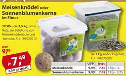 Sonderpreis Baumarkt Meisenknödel oder Sonnenblumenkerne im Eimer Angebot