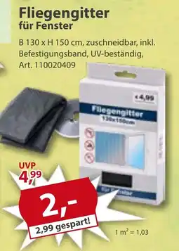 Sonderpreis Baumarkt Fliegengitter für Fenster Angebot