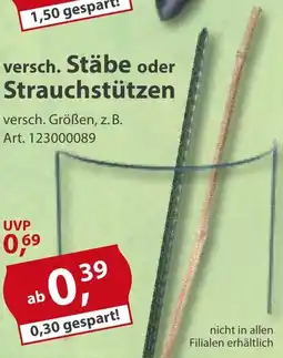 Sonderpreis Baumarkt versch. Stäbe oder Strauchstützen Angebot