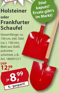 Sonderpreis Baumarkt Holsteiner oder Frankfurter Schaufel Angebot