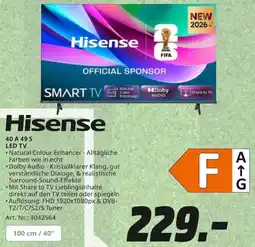 MediaMarkt Hisense 40 A 49 S LED TV Angebot