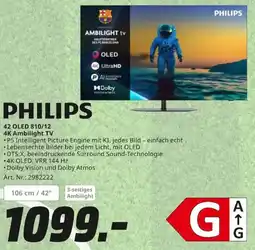 MediaMarkt PHILIPS 42 OLED 810/12 4K Ambilight TV Angebot