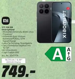 MediaMarkt Xiaomi 17T 256 GB Smartphone Angebot