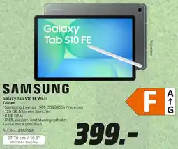 MediaMarkt SAMSUNG Galaxy Tab S10 FE Wi-Fi Tablet Angebot
