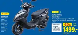 Lidl ALPHA MOBIL Motorroller Angebot