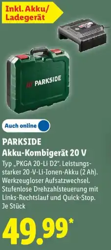 Lidl PARKSIDE Akku-Kombigerät 20 V Angebot