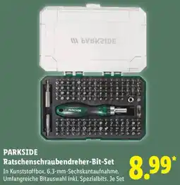 Lidl PARKSIDE Ratschenschraubendreher-Bit-Set Angebot