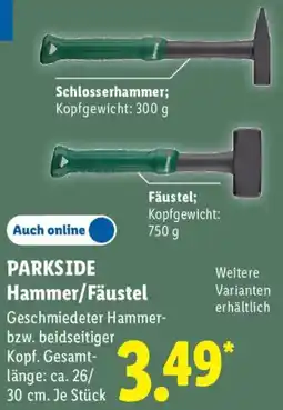 Lidl PARKSIDE Hammer/Fäustel Angebot