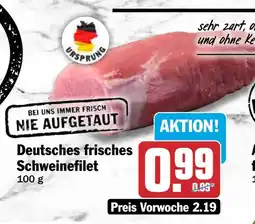 HIT Deutsches frisches Schweinefilet Angebot