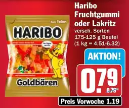 HIT Haribo Fruchtgummi oder Lakritz Angebot