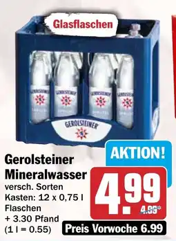 HIT Gerolsteiner Mineralwasser Angebot