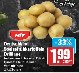 HIT Deutschland Speisefrühkartoffeln Drillinge Angebot